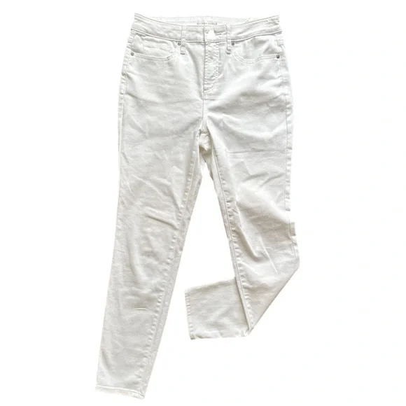 🤍👖 CHICO’S Women’s High Rise Ankle Skinny Jeans Size 4 ✨ Classic White - Picture 2 of 15